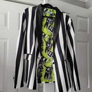 Women's plus beetlejuice costume
